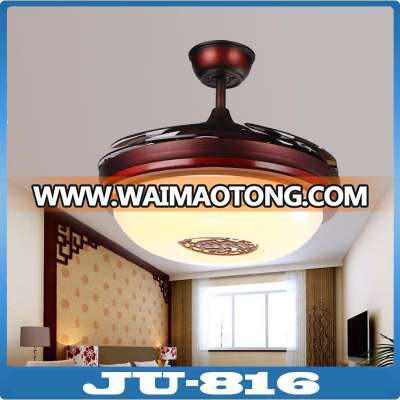 Modern blade hidden decorative lighting ceiling fan blade hidden with led light